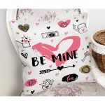 Sevgililer Günü Temalı Özel Tasarım Dijital Baskılı Modern Yastık Kırlent Kılıfı Realhomes