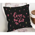 Sevgililer Günü Temalı Özel Tasarım Dijital Baskılı Modern Yastık Kırlent Kılıfı Realhomes