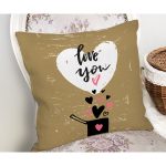 - Rh-K9158-Gorsel2 - Realhomes  Sevgililer Günü Temalı Özel Tasarım Dijital Baskılı Modern Yastık Kırlent Kılıfı Realhomes