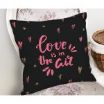 Sevgililer Günü Temalı Özel Tasarım Dijital Baskılı Modern Yastık Kırlent Kılıfı Realhomes