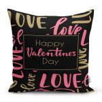 - Rh-K9161-Gorsel1 - Realhomes  Sevgililer Günü Temalı Özel Tasarım Dijital Baskılı Modern Yastık Kırlent Kılıfı Realhomes