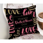- Rh-K9161-Gorsel2 - Realhomes  Sevgililer Günü Temalı Özel Tasarım Dijital Baskılı Modern Yastık Kırlent Kılıfı Realhomes