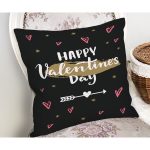 Sevgililer Günü Temalı Özel Tasarım Dijital Baskılı Modern Yastık Kırlent Kılıfı Realhomes