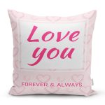 - Rh-K9165-Gorsel1 - Realhomes  Sevgililer Günü Temalı Özel Tasarım Dijital Baskılı Modern Yastık Kırlent Kılıfı Realhomes