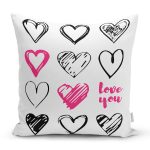 - Rh-K9166-Gorsel1 - Realhomes  Sevgililer Günü Temalı Özel Tasarım Dijital Baskılı Modern Yastık Kırlent Kılıfı Realhomes