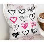 - Rh-K9166-Gorsel2 - Realhomes  Sevgililer Günü Temalı Özel Tasarım Dijital Baskılı Modern Yastık Kırlent Kılıfı Realhomes