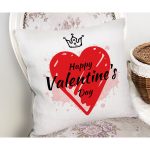 Sevgililer Günü Temalı Özel Tasarım Dijital Baskılı Modern Yastık Kırlent Kılıfı Realhomes