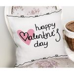 Sevgililer Günü Temalı Özel Tasarım Dijital Baskılı Modern Yastık Kırlent Kılıfı Realhomes