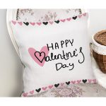Sevgililer Günü Temalı Özel Tasarım Dijital Baskılı Modern Yastık Kırlent Kılıfı Realhomes