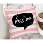 Sevgililer Günü Temalı Özel Tasarım Dijital Baskılı Modern Yastık Kırlent Kılıfı Realhomes