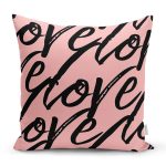 Sevgililer Günü Temalı Özel Tasarım Dijital Baskılı Modern Yastık Kırlent Kılıfı Realhomes