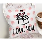 Sevgililer Günü Temalı Özel Tasarım Dijital Baskılı Modern Yastık Kırlent Kılıfı Realhomes