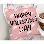 Sevgililer Günü Temalı Özel Tasarım Dijital Baskılı Modern Yastık Kırlent Kılıfı Realhomes