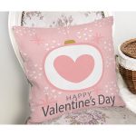 Sevgililer Günü Temalı Özel Tasarım Dijital Baskılı Modern Yastık Kırlent Kılıfı Realhomes
