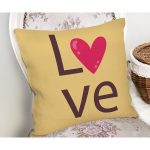 Sevgililer Günü Temalı Özel Tasarım Dijital Baskılı Modern Yastık Kırlent Kılıfı Realhomes