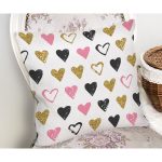 Sevgililer Günü Temalı Özel Tasarım Dijital Baskılı Modern Yastık Kırlent Kılıfı Realhomes