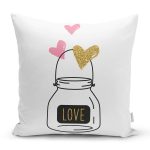 - Rh-K9207-Gorsel1 - Realhomes  Sevgililer Günü Temalı Özel Tasarım Dijital Baskılı Modern Yastık Kırlent Kılıfı Realhomes