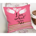 Sevgililer Günü Temalı Özel Tasarım Dijital Baskılı Modern Yastık Kırlent Kılıfı Realhomes