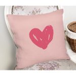 - Rh-K9230-Gorsel2 - Realhomes  Sevgililer Günü Temalı Özel Tasarım Dijital Baskılı Modern Yastık Kırlent Kılıfı Realhomes