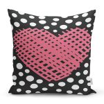 - Rh-K9233-Gorsel1 - Realhomes  Sevgililer Günü Temalı Özel Tasarım Dijital Baskılı Modern Yastık Kırlent Kılıfı Realhomes