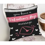 Sevgililer Günü Temalı Özel Tasarım Dijital Baskılı Modern Yastık Kırlent Kılıfı Realhomes