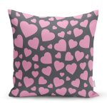 Sevgililer Günü Temalı Özel Tasarım Dijital Baskılı Modern Yastık Kırlent Kılıfı Realhomes