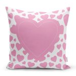 Sevgililer Günü Temalı Özel Tasarım Dijital Baskılı Modern Yastık Kırlent Kılıfı Realhomes