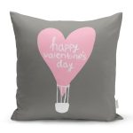 - Rh-K9245-Gorsel1 - Realhomes  Sevgililer Günü Temalı Özel Tasarım Dijital Baskılı Modern Yastık Kırlent Kılıfı Realhomes