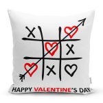 - Rh-K9252-Gorsel1 - Realhomes  Sevgililer Günü Temalı Özel Tasarım Dijital Baskılı Modern Yastık Kırlent Kılıfı Realhomes