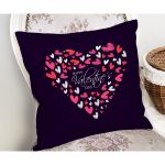 - Rh-K9256-Gorsel2 - Realhomes  Sevgililer Günü Temalı Özel Tasarım Dijital Baskılı Modern Yastık Kırlent Kılıfı Realhomes