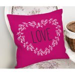 Sevgililer Günü Temalı Özel Tasarım Dijital Baskılı Modern Yastık Kırlent Kılıfı Realhomes