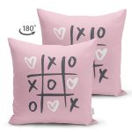 Çift Taraflı Sevgililer Günü Temalı Özel Tasarım Dijital Baskılı Modern Süet Yastık Kırlent Kılıfı Realhomes