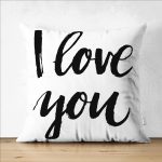 - Suet-K9010-Gorsel1 - Realhomes  Çift Taraflı Sevgililer Günü Temalı Özel Tasarım Dijital Baskılı Modern Süet Yastık Kırlent Kılıfı Realhomes