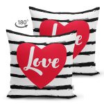 - Suet-K9013-Gorsel2 - Realhomes Çift Taraflı Sevgililer Günü Temalı Özel Tasarım Dijital Baskılı Modern Süet Yastık Kırlent Kılıfı Realhomes