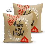 - Suet-K9019-Gorsel2 - Realhomes  Çift Taraflı Sevgililer Günü Temalı Özel Tasarım Dijital Baskılı Modern Süet Yastık Kırlent Kılıfı Realhomes