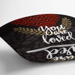 Çift Taraflı Sevgililer Günü Temalı Özel Tasarım Dijital Baskılı Modern Süet Yastık Kırlent Kılıfı Realhomes