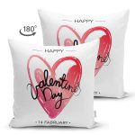 - Suet-K9026-Gorsel2 - Realhomes  Çift Taraflı Sevgililer Günü Temalı Özel Tasarım Dijital Baskılı Modern Süet Yastık Kırlent Kılıfı Realhomes