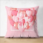 - Suet-K9038-Gorsel1 - Realhomes  Çift Taraflı Sevgililer Günü Temalı Özel Tasarım Dijital Baskılı Modern Süet Yastık Kırlent Kılıfı Realhomes