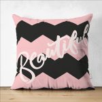 Çift Taraflı Sevgililer Günü Temalı Özel Tasarım Dijital Baskılı Modern Süet Yastık Kırlent Kılıfı Realhomes