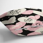 Çift Taraflı Sevgililer Günü Temalı Özel Tasarım Dijital Baskılı Modern Süet Yastık Kırlent Kılıfı Realhomes