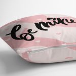 Çift Taraflı Sevgililer Günü Temalı Özel Tasarım Dijital Baskılı Modern Süet Yastık Kırlent Kılıfı Realhomes