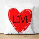 - Suet-K9053-Gorsel1 - Realhomes  Çift Taraflı Sevgililer Günü Temalı Özel Tasarım Dijital Baskılı Modern Süet Yastık Kırlent Kılıfı Realhomes