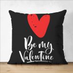 Çift Taraflı Sevgililer Günü Temalı Özel Tasarım Dijital Baskılı Modern Süet Yastık Kırlent Kılıfı Realhomes