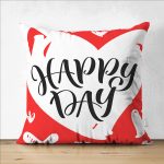 - Suet-K9079-Gorsel1 - Realhomes  Çift Taraflı Sevgililer Günü Temalı Özel Tasarım Dijital Baskılı Modern Süet Yastık Kırlent Kılıfı Realhomes