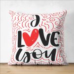 - Suet-K9080-Gorsel1 - Realhomes Çift Taraflı Sevgililer Günü Temalı Özel Tasarım Dijital Baskılı Modern Süet Yastık Kırlent Kılıfı Realhomes