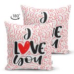 - Suet-K9080-Gorsel2 - Realhomes Çift Taraflı Sevgililer Günü Temalı Özel Tasarım Dijital Baskılı Modern Süet Yastık Kırlent Kılıfı Realhomes
