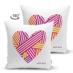 - Suet-K9084-Gorsel2 - Realhomes  Çift Taraflı Sevgililer Günü Temalı Özel Tasarım Dijital Baskılı Modern Süet Yastık Kırlent Kılıfı Realhomes