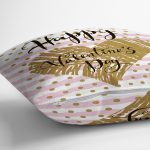 Çift Taraflı Sevgililer Günü Temalı Özel Tasarım Dijital Baskılı Modern Süet Yastık Kırlent Kılıfı Realhomes