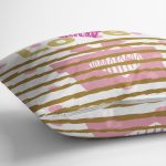 Çift Taraflı Sevgililer Günü Temalı Özel Tasarım Dijital Baskılı Modern Süet Yastık Kırlent Kılıfı Realhomes