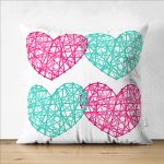 - Suet-K9112-Gorsel1 - Realhomes Çift Taraflı Sevgililer Günü Temalı Özel Tasarım Dijital Baskılı Modern Süet Yastık Kırlent Kılıfı Realhomes